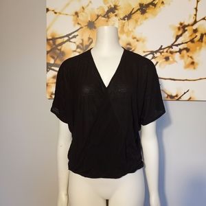Forever 21 black stretchy blouse